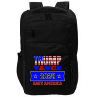 Trump Vance 2024 Front Pocket Print And Back Impact Tech Backpack