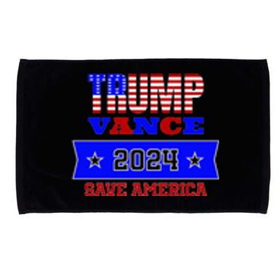 Trump Vance 2024 Front Pocket Print And Back Microfiber Hand Towel