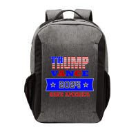 Trump Vance 2024 Front Pocket Print And Back Vector Backpack