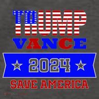 Trump Vance 2024 Front Pocket Print And Back Vector Backpack