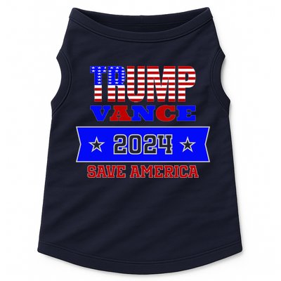 Trump Vance 2024 Front Pocket Print And Back Doggie Tank