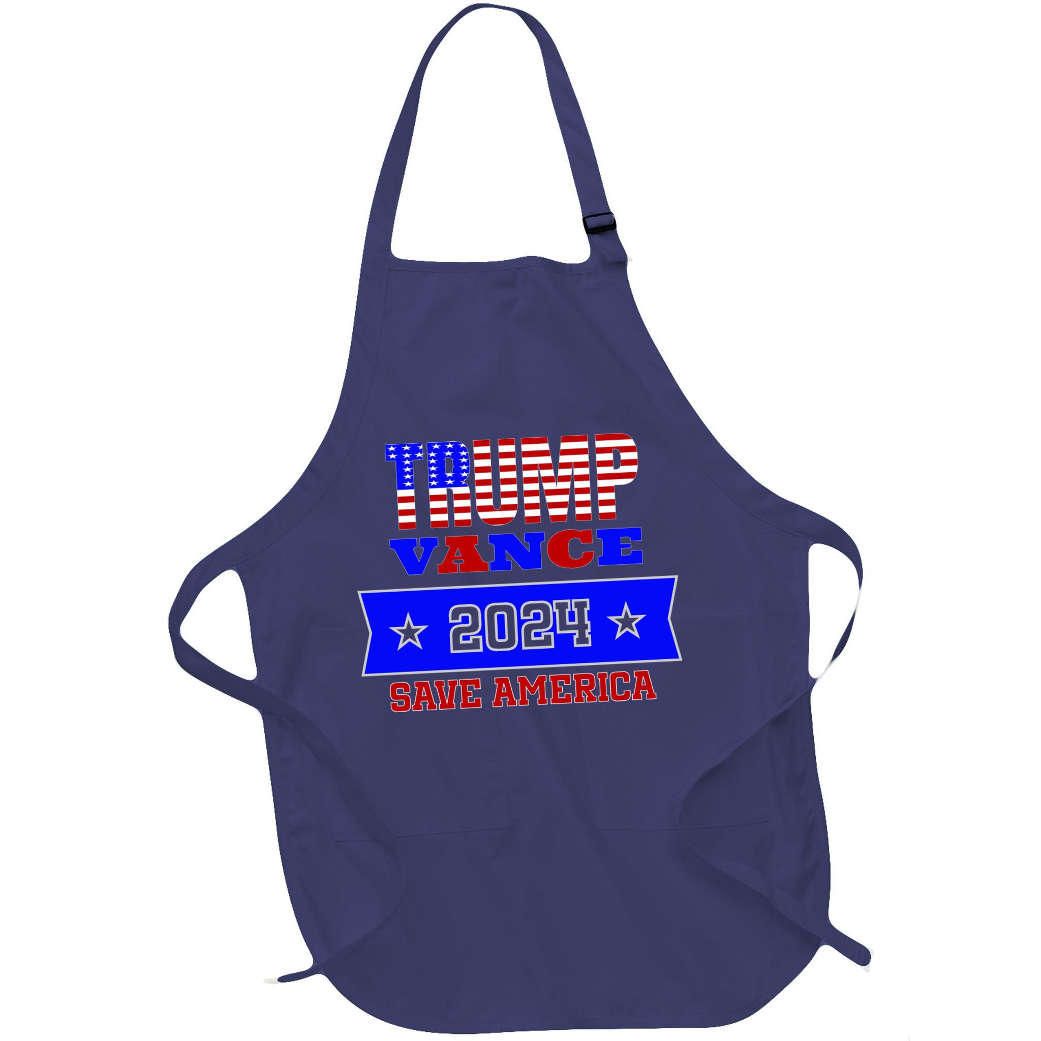 Trump Vance 2024 Front Pocket Print And Back Apron
