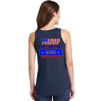 Trump Vance 2024 Front Pocket Print And Back Ladies Essential Tank