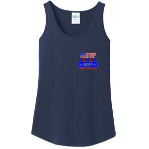 Trump Vance 2024 Front Pocket Print And Back Ladies Essential Tank