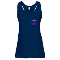 Trump Vance 2024 Front Pocket Print And Back Ladies Essential Flowy Tank