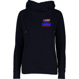 Trump Vance 2024 Front Pocket Print And Back Womens Funnel Neck Pullover Hood