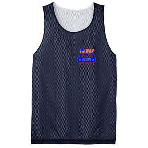 Trump Vance 2024 Front Pocket Print And Back Mesh Reversible Basketball Jersey Tank