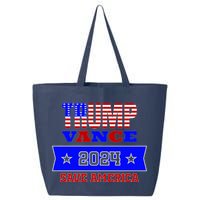 Trump Vance 2024 Front Pocket Print And Back 25L Jumbo Tote