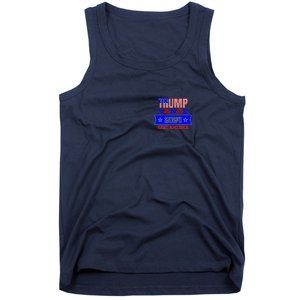 Trump Vance 2024 Front Pocket Print And Back Tank Top