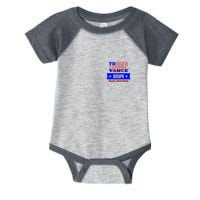 Trump Vance 2024 Front Pocket Print And Back Infant Baby Jersey Bodysuit