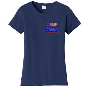 Trump Vance 2024 Front Pocket Print And Back Women's T-Shirt