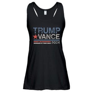 Trump Vance 2024 Retro Stripe Trump Jd Vance Ladies Essential Flowy Tank