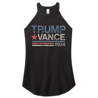 Trump Vance 2024 Retro Stripe Trump Jd Vance Women's Perfect Tri Rocker Tank