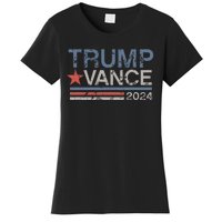 Trump Vance 2024 Retro Stripe Trump Jd Vance Women's T-Shirt