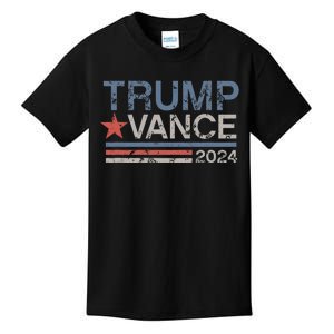 Trump Vance 2024 Retro Stripe Trump Jd Vance Kids T-Shirt