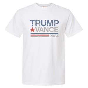 Trump Vance 2024 Retro Stripe Trump Jd Vance Garment-Dyed Heavyweight T-Shirt