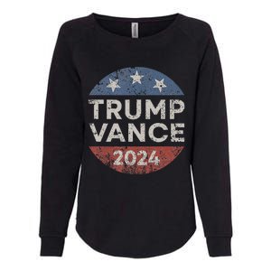 Trump Vance 2024 Vice President Vp Election Retro Button Womens California Wash Sweatshirt