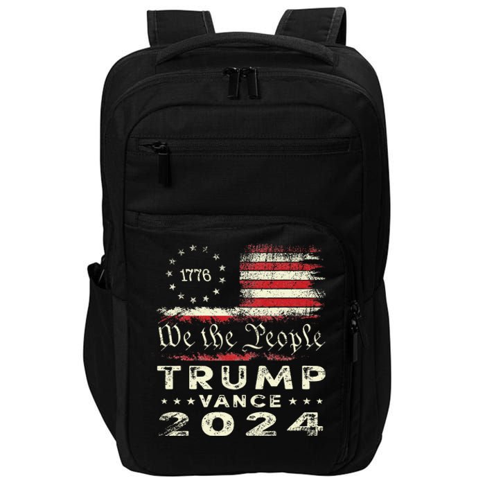 Trump Vance 2024 President Trump Supporter Re Election Impact Tech Backpack