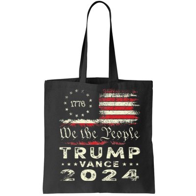 Trump Vance 2024 President Trump Supporter Re Election Tote Bag