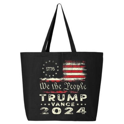 Trump Vance 2024 President Trump Supporter Re Election 25L Jumbo Tote