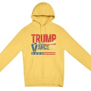 Trump Vance 2024 Donald Trump 24 Vance For President 2024 Premium Pullover Hoodie