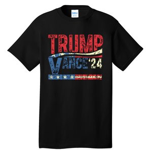 Trump Vance 2024 Donald Trump 24 Vance For President 2024 Tall T-Shirt