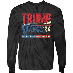 Trump Vance 2024 Donald Trump 24 Vance For President 2024 Tie-Dye Long Sleeve Shirt