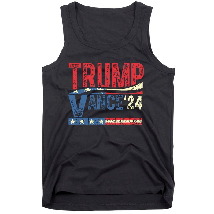 Trump Vance 2024 Donald Trump 24 Vance For President 2024 Tank Top