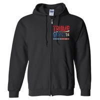 Trump Vance 2024 Donald Trump 24 Vance For President 2024 Full Zip Hoodie