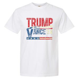 Trump Vance 2024 Donald Trump 24 Vance For President 2024 Garment-Dyed Heavyweight T-Shirt