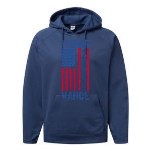 Trump Vance 2024 Us Flag Election Performance Fleece Hoodie