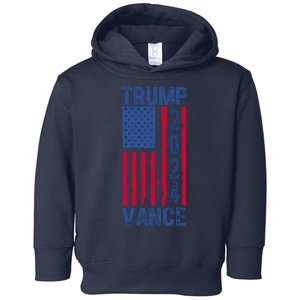 Trump Vance 2024 Us Flag Election Toddler Hoodie