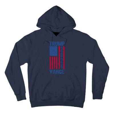 Trump Vance 2024 Us Flag Election Tall Hoodie