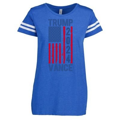 Trump Vance 2024 Us Flag Election Enza Ladies Jersey Football T-Shirt