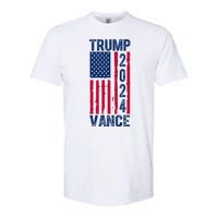 Trump Vance 2024 Us Flag Election Softstyle CVC T-Shirt