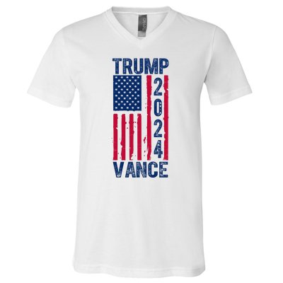 Trump Vance 2024 Us Flag Election V-Neck T-Shirt