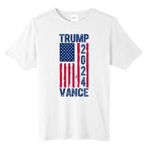 Trump Vance 2024 Us Flag Election Tall Fusion ChromaSoft Performance T-Shirt