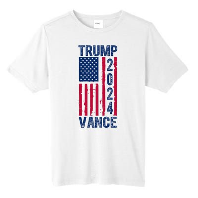 Trump Vance 2024 Us Flag Election Tall Fusion ChromaSoft Performance T-Shirt