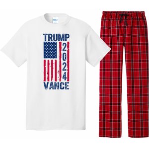 Trump Vance 2024 Us Flag Election Pajama Set