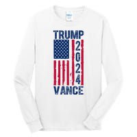 Trump Vance 2024 Us Flag Election Tall Long Sleeve T-Shirt