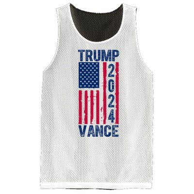 Trump Vance 2024 Us Flag Election Mesh Reversible Basketball Jersey Tank