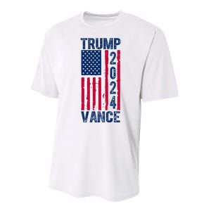 Trump Vance 2024 Us Flag Election Performance Sprint T-Shirt