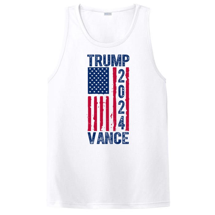 Trump Vance 2024 Us Flag Election PosiCharge Competitor Tank