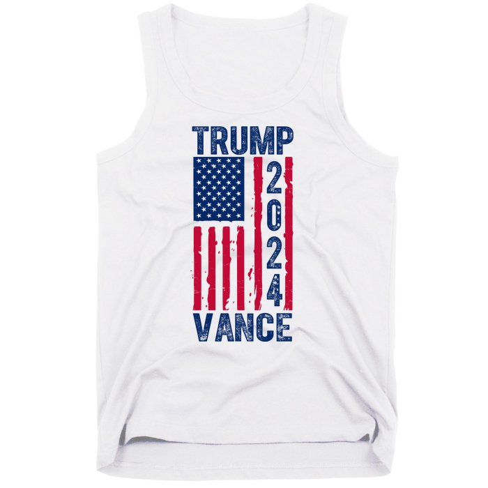 Trump Vance 2024 Us Flag Election Tank Top