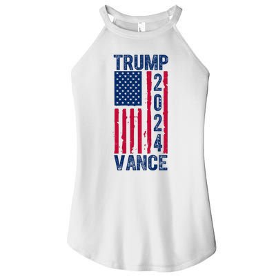 Trump Vance 2024 Us Flag Election Women’s Perfect Tri Rocker Tank