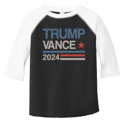 Trump Vance 2024 President Trump Supporter Reelection Toddler Fine Jersey T-Shirt