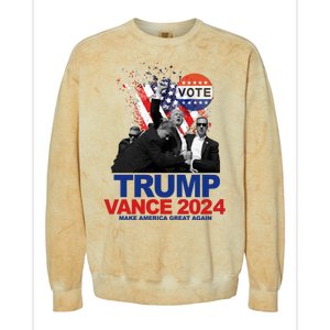 Trump Vance 2024 Make America Great Again Fight Election Colorblast Crewneck Sweatshirt