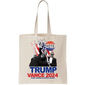 Trump Vance 2024 Make America Great Again Fight Election Tote Bag