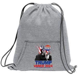 Trump Vance 2024 Make America Great Again Fight Election Sweatshirt Cinch Pack Bag