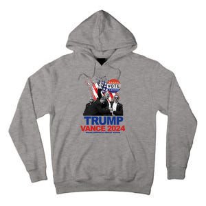 Trump Vance 2024 Make America Great Again Fight Election Tall Hoodie